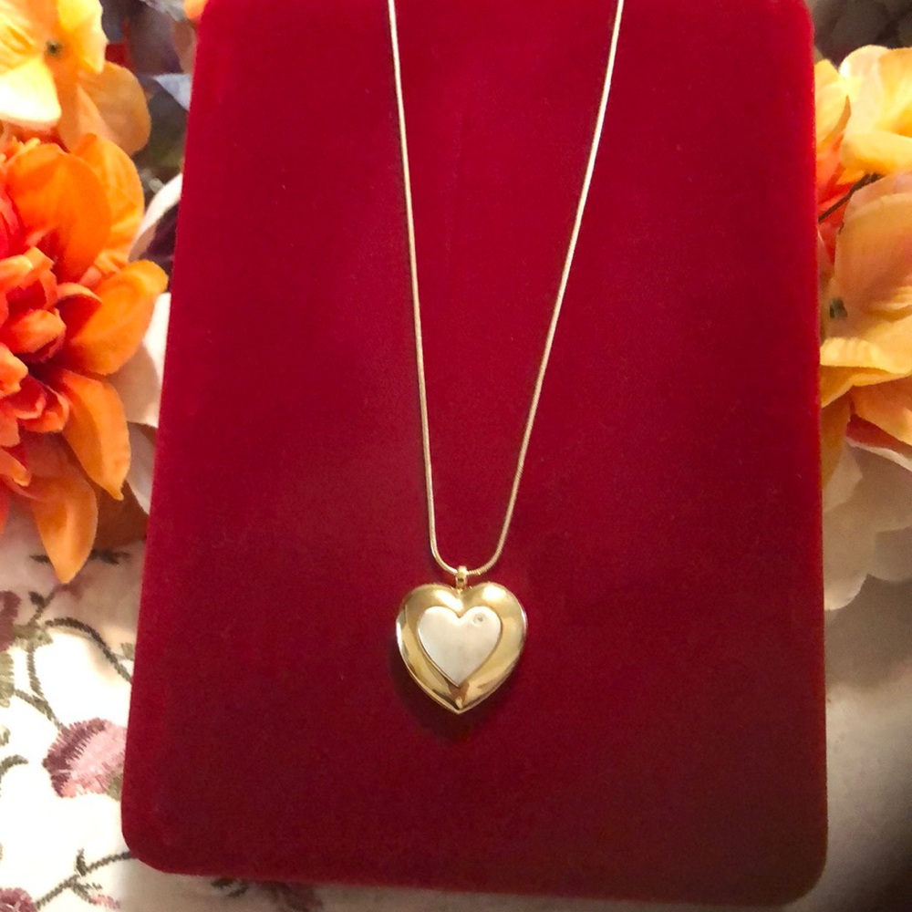 Monet vintage heart locket